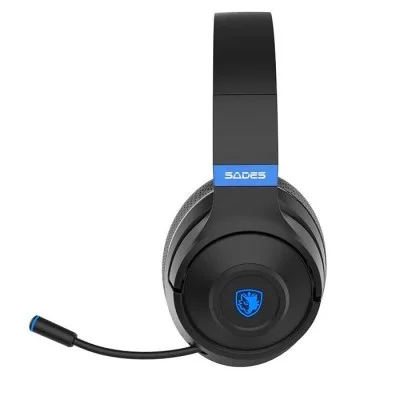Sades Whisper Wireless-Bl Headset (Sa-205) - Black